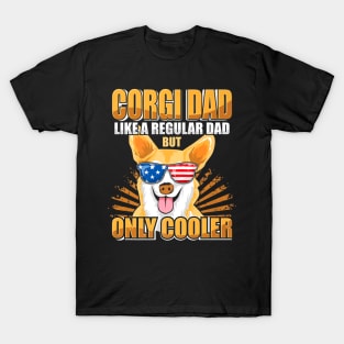 Corgi Dad Pride Dog Father Day T-Shirt